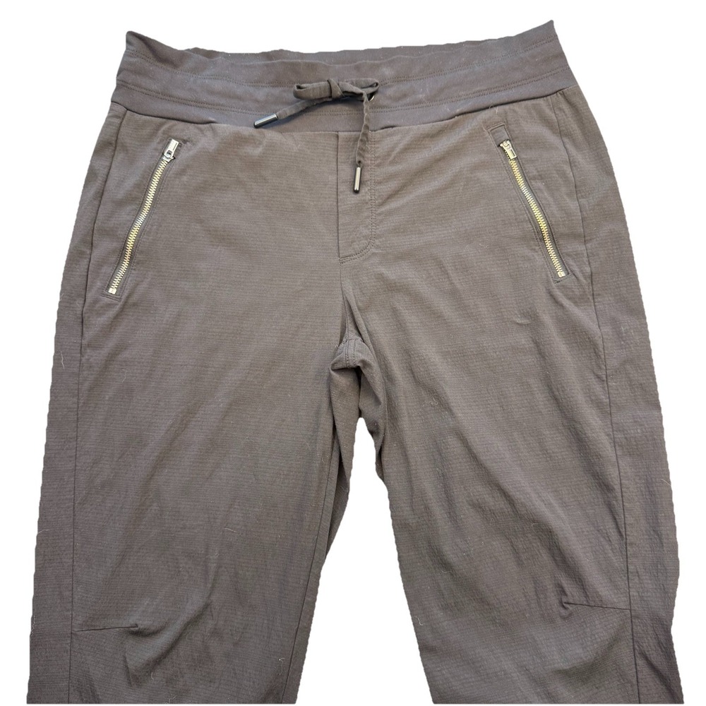 Athleta Trekkie Utility Cargo Pants Womens Size‎ 10 Black Hiking Travel Jogger